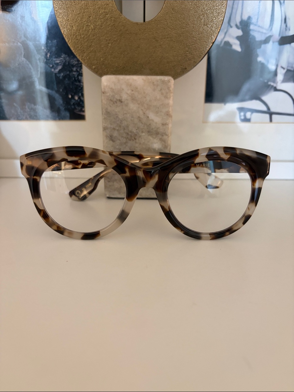 KREWE Marie Optical Tortoiseshell Glasses in color “Malt”